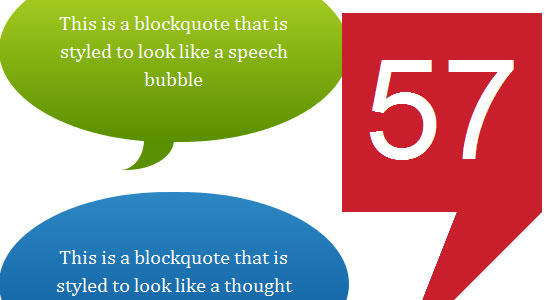 Pure CSS Speech Bubbles